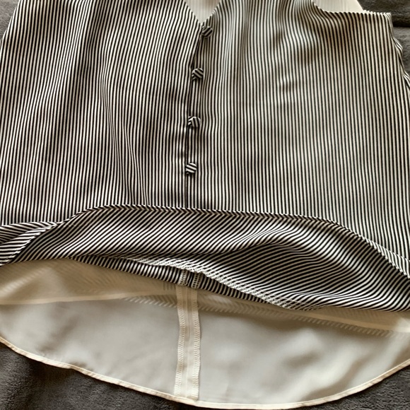 EUC Loft Striped Covered Button Peplum Strappy Cami XS - Picture 8 of 10